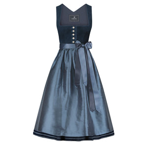 Corddirndl Hannah Blau (lang) - Amsel Fashion