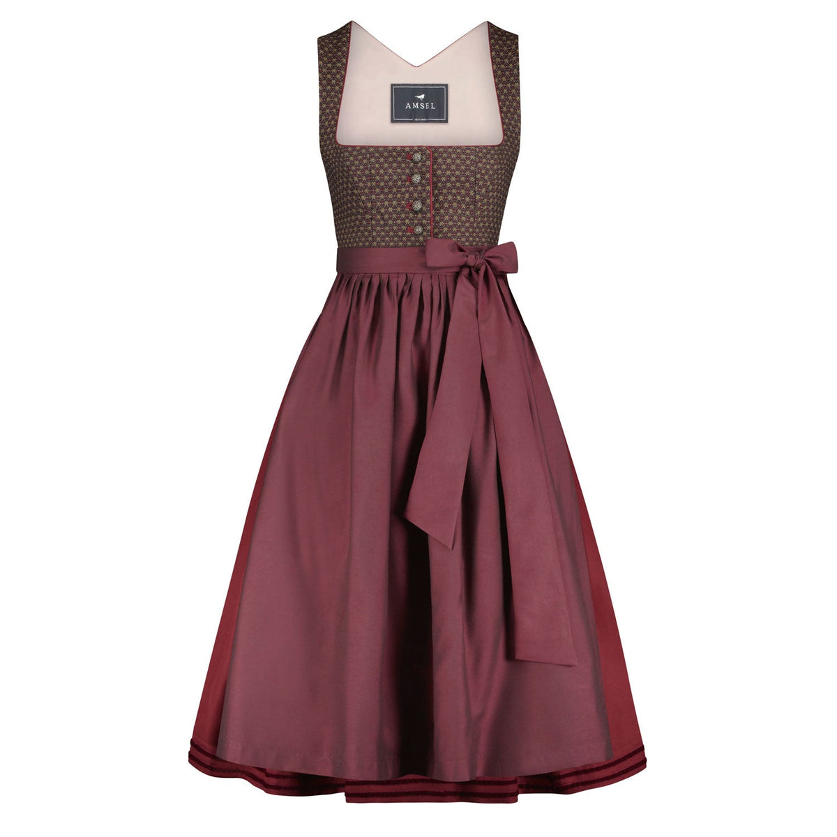 Dirndl Alexandra Rot (lang) - Amsel Fashion