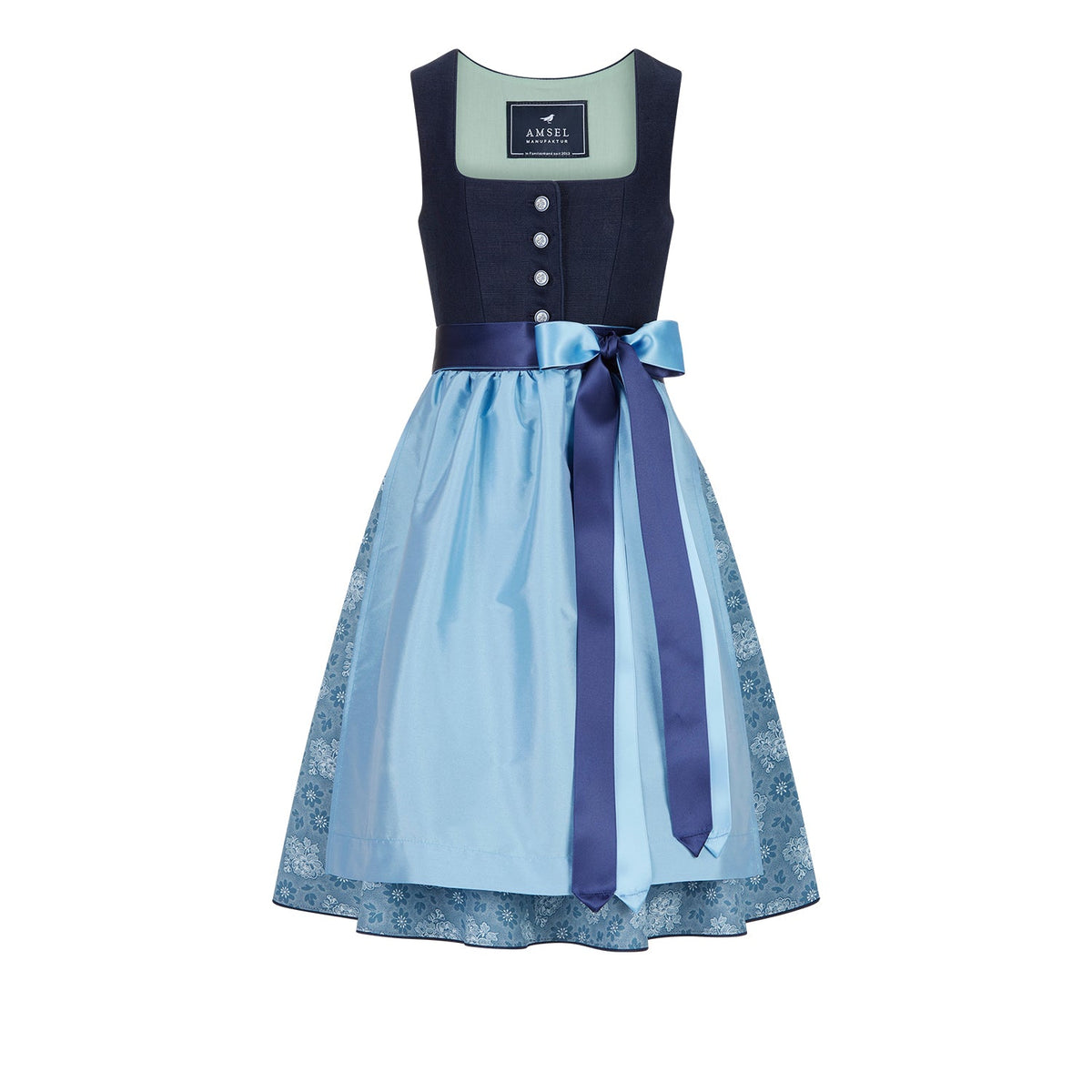 Kinderdirndl Leonie (blau) - Amsel Fashion