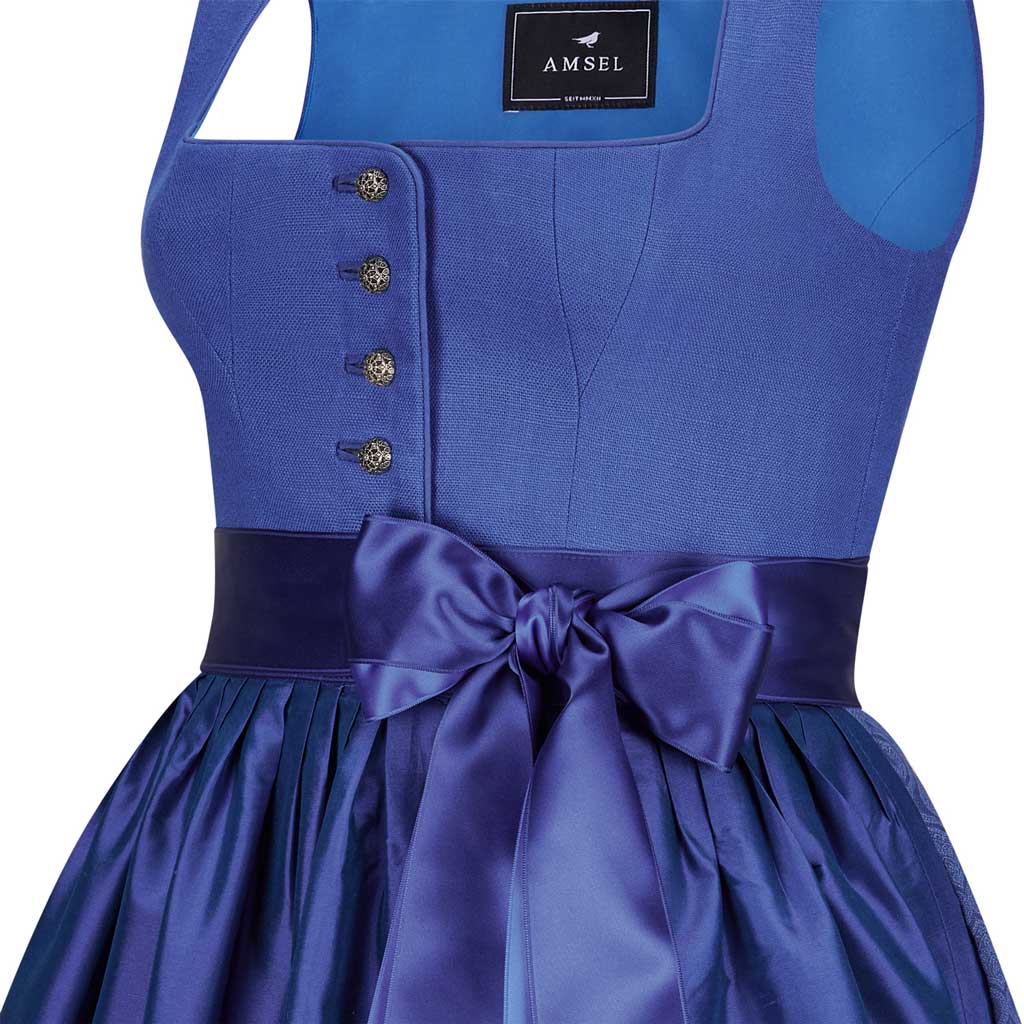 Leinendirndl Nele Blau - Amsel Fashion