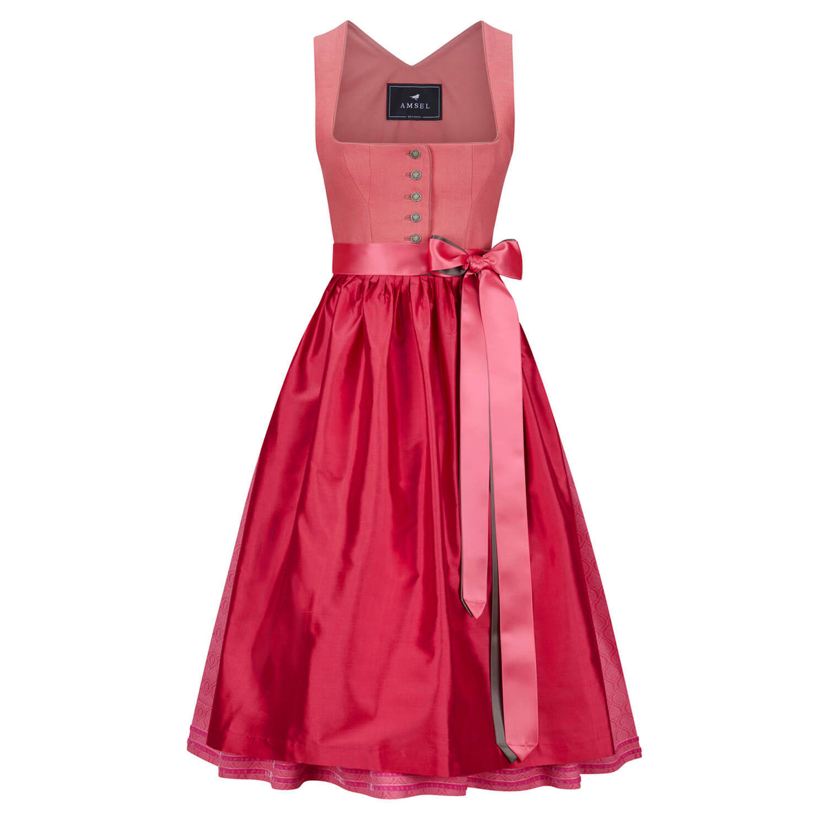 Leinendirndl Nele Pink - Amsel Fashion