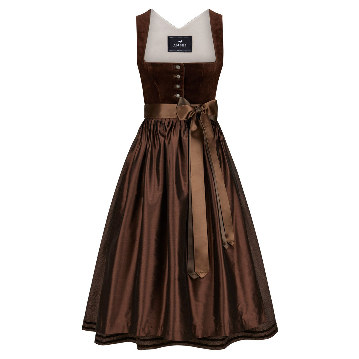 Samtdirndl Liana (lang) - Amsel Fashion