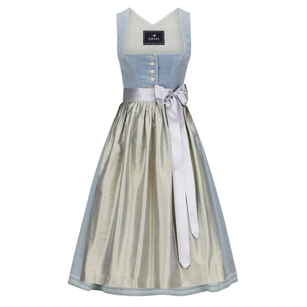 Samtdirndl Lisa Hellblau - Amsel Fashion