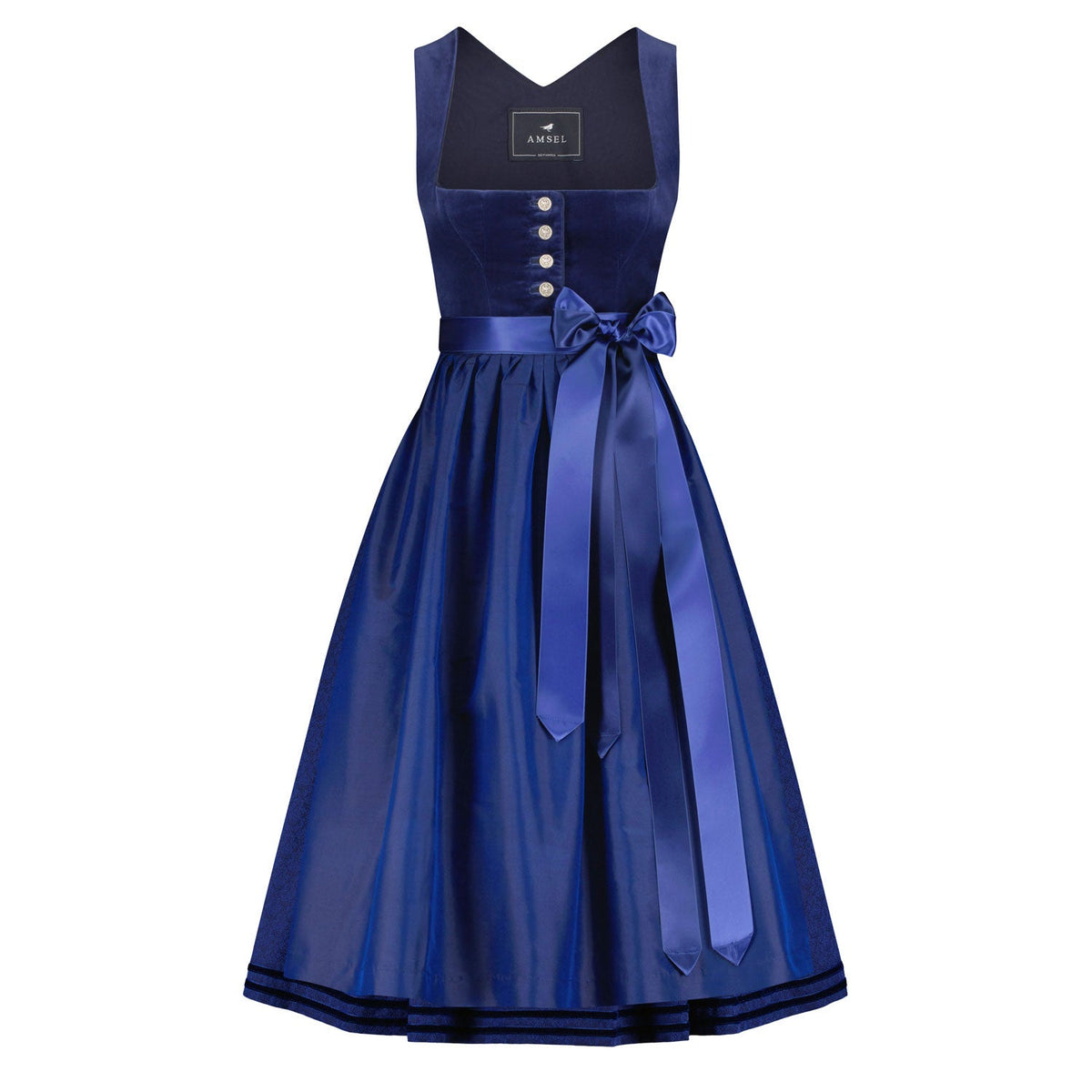 Samtdirndl Mara Blau - Amsel Fashion