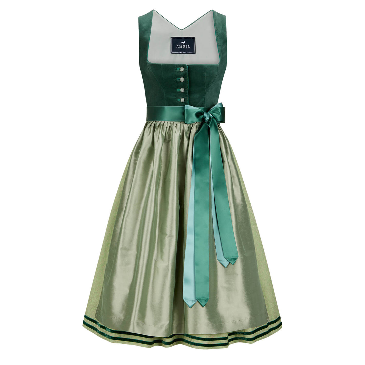 Samtdirndl Mara Mint - Amsel Fashion